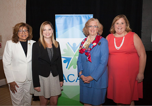 Caroline Bonaventure and Dr. Peggy Honore with colleagues at ACAP